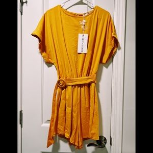 HELLO MOLLY Saint Secrets Orange Romper
